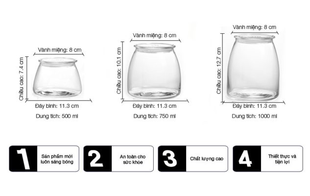 Lọ Libbey Vibe có nắp 750ml code 502 4 libbey 501 502 503 demo2