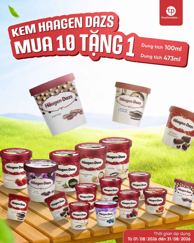 Kem Haagen Dazs mua 10 tặng 1, chốt deal ngay ! 2 10 tang 1 kem hd