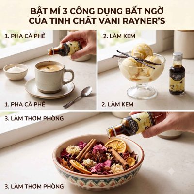 3 cong dung tinh chat vani RAYNER