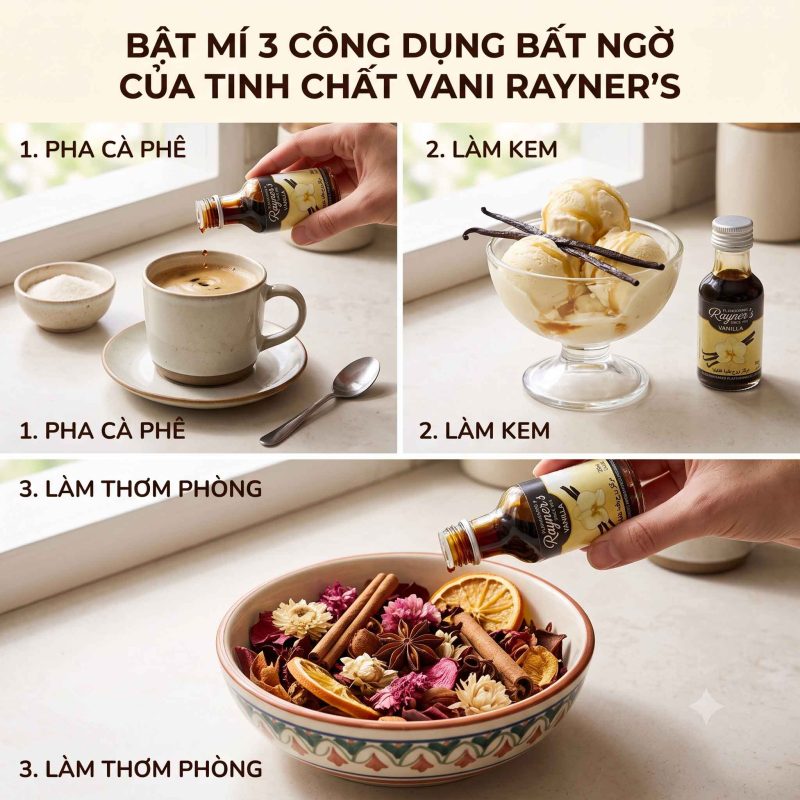 3 cong dung tinh chat vani RAYNER