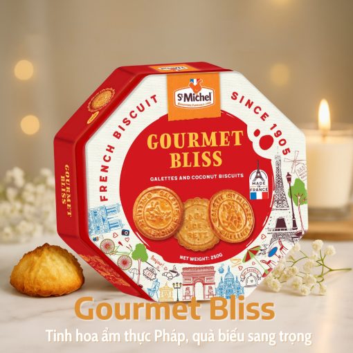Bánh qui bơ StMichel Galettes Bát giác 250g