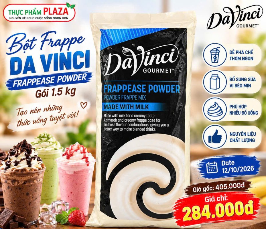 BỘT FRAPPEASE DAVINCI 1.5KG – XẢ HÀNG 2 KM bot frappe Davinci