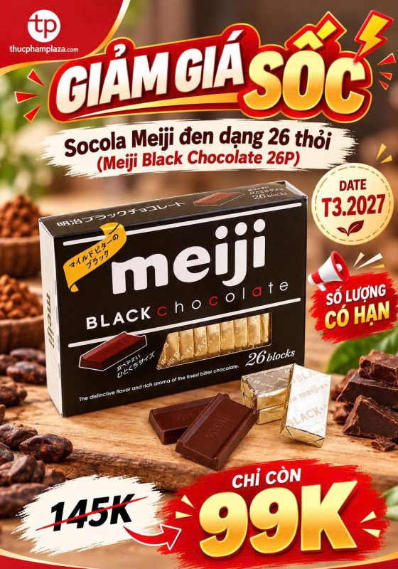 Socola Đen Trong Làm Đẹp – Bí Quyết Cho Làn Da Trẻ Trung Và Rạng Rỡ 3 KM socola meiji