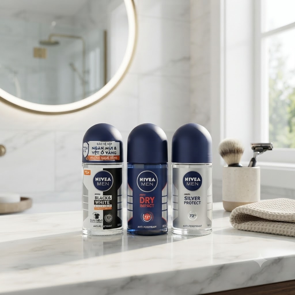 Lăn khử mùi cho nam Nivea Men 50ml các loại 1 Lan KM cho Nam 50ml