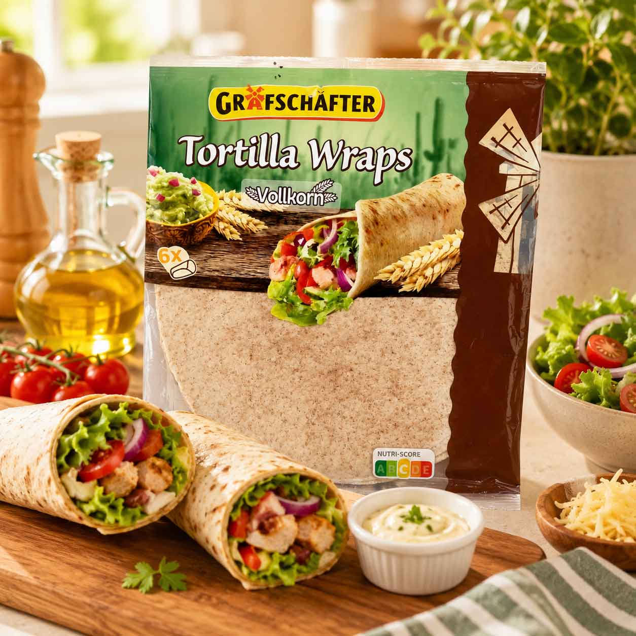 Vỏ bánh cuộn Tortilla Grafschafter 370g 1 Tortilla Grafschafter 370