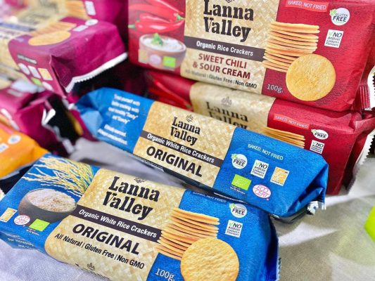 Bánh gạo hữu cơ Lanna Valley 100g các hương vị thơm ngon, hấp dẫn 8 banh gao huu co Lanna Valey