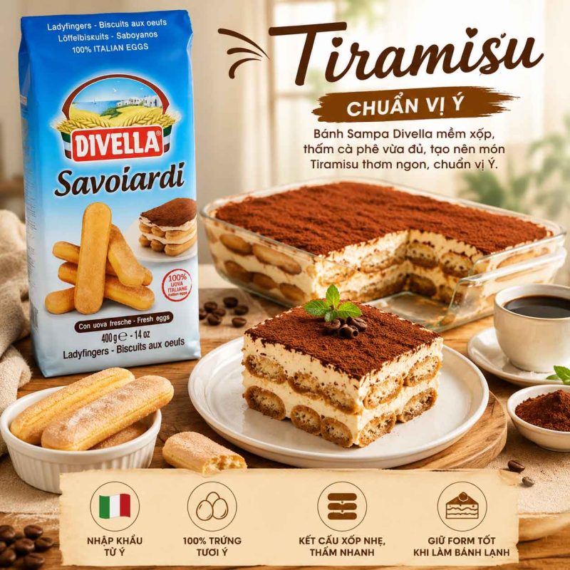 banh sampa divella 400g