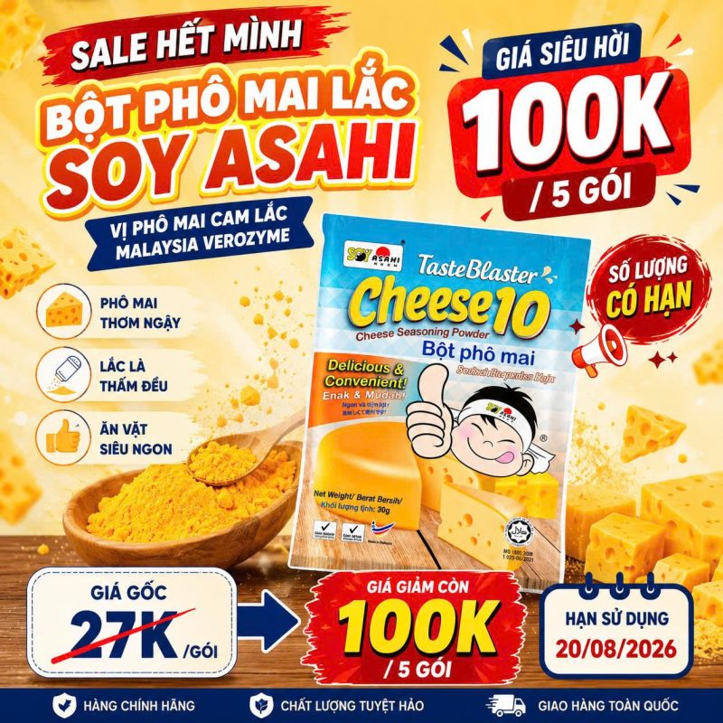 bot lac pho mai Soy asahi CHEESE
