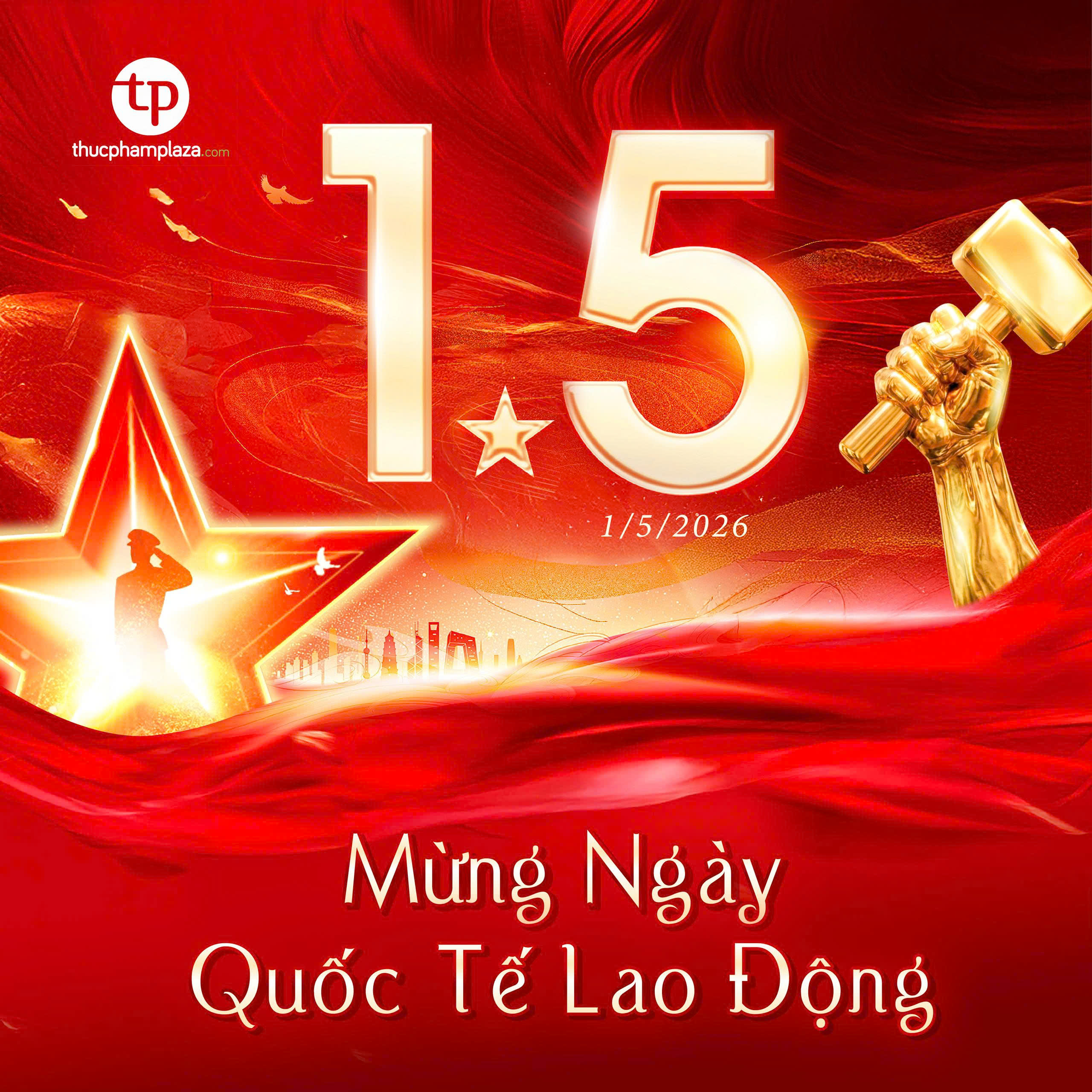 chao mung 1 thang 5 ben TPP
