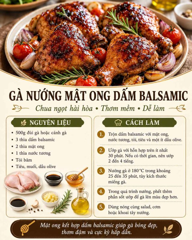 cong thuc Ga nuong mat ong