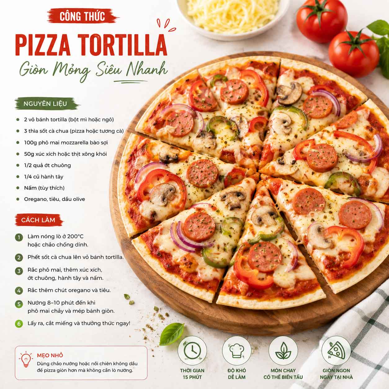 cong thuc Pizza Tortilla