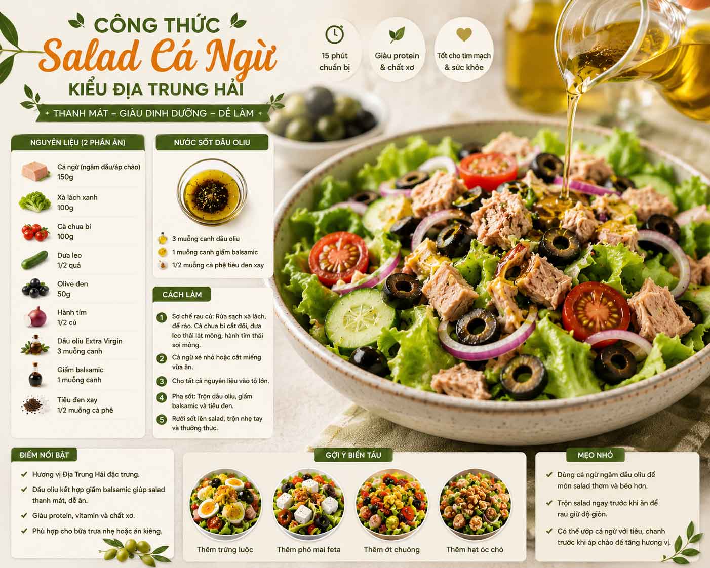 cong thuc salad ca ngu Dia Trung Hai