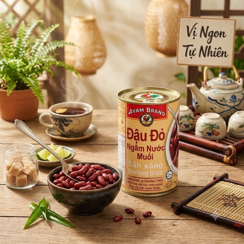 Đậu đỏ ngâm nước muối Ayam Brand 425g 2 dau do ngam nuoc muoi Ayam