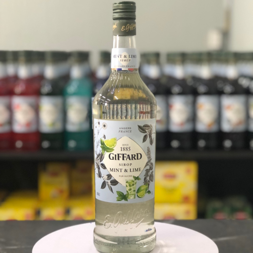 Sirô vị Chanh bạc hà hiệu Giffard Mint & Lime - chai 1L