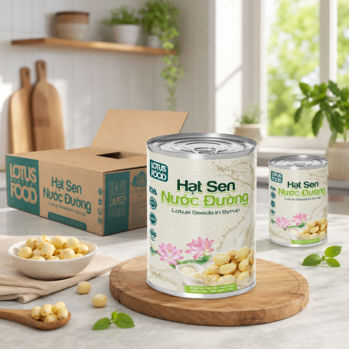 Hạt Sen Nước Đường Lotus 600g tiện lợi cho quán