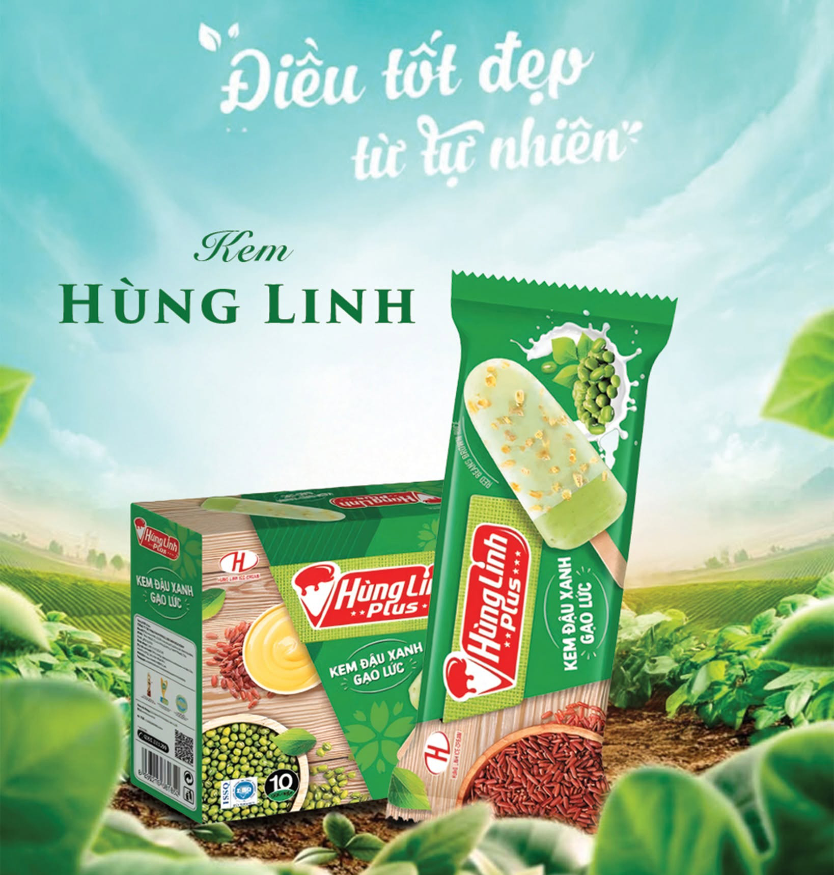 Kem Hùng Linh Plus 100g các vị mát lạnh 1 kem Hung Linh cac vi