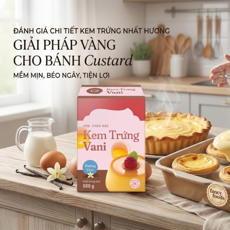 Kem Trứng Vani Nhất Hương 500g – Giải pháp "vàng" cho tín đồ làm bánh 1 kem Trung vani Nhat Huong bai 1 1
