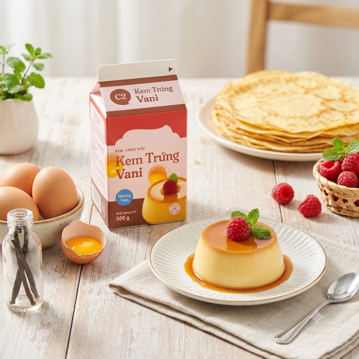 Kem Trứng Vani Nhất Hương 500g chuẩn vị nhà hàng