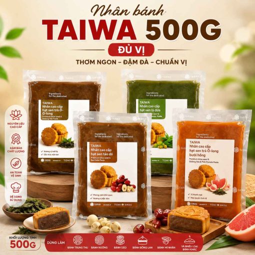 Nhân bánh trung thu Taiwa các vị