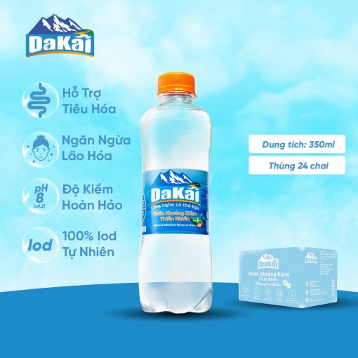 Nước khoáng kiềm Dakai 350ml tốt cho sức khỏe