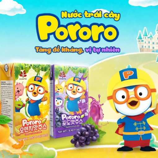 Nước ép trái cây Pororo 190ml (các vị tùy chọn) 5 11 10 2022 pororo nuoc hoa qua