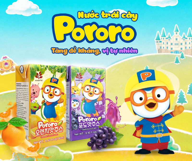 Nước ép trái cây Pororo 190ml (các vị tùy chọn) 3 11 10 2022 pororo nuoc hoa qua
