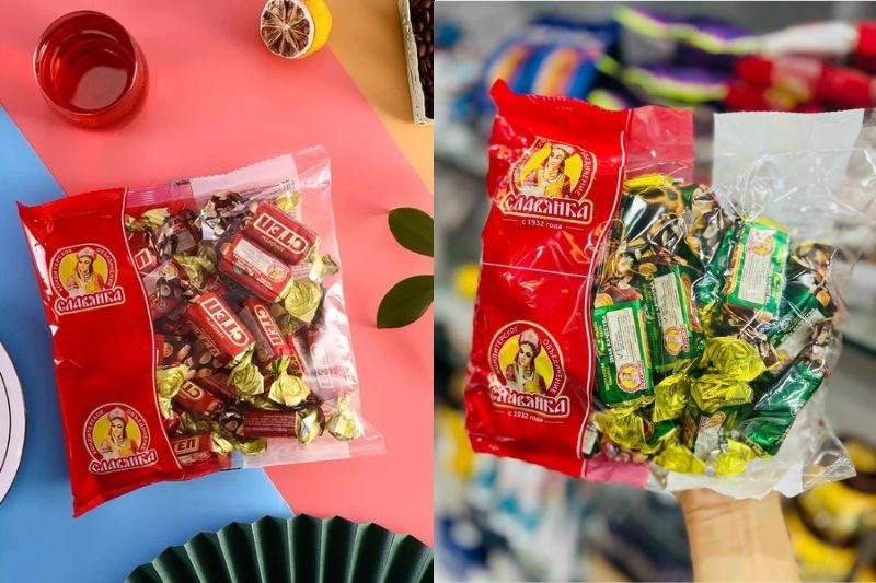 Kẹo Socola nhân lạc CTEN Nga 500g các vị tùy chọn 10 3 5 large