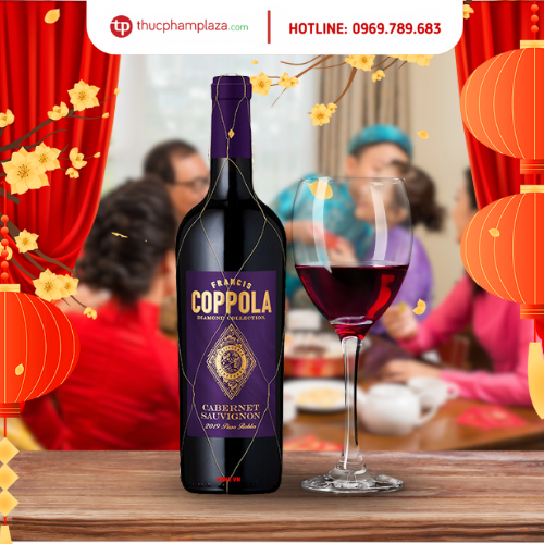 Vang đỏ Francis Coppola Diamond Collection chai tím – chai 75cl