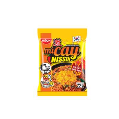 Mì xào cay Nissin vị Gà cay phô mai Hàn Quốc 72g