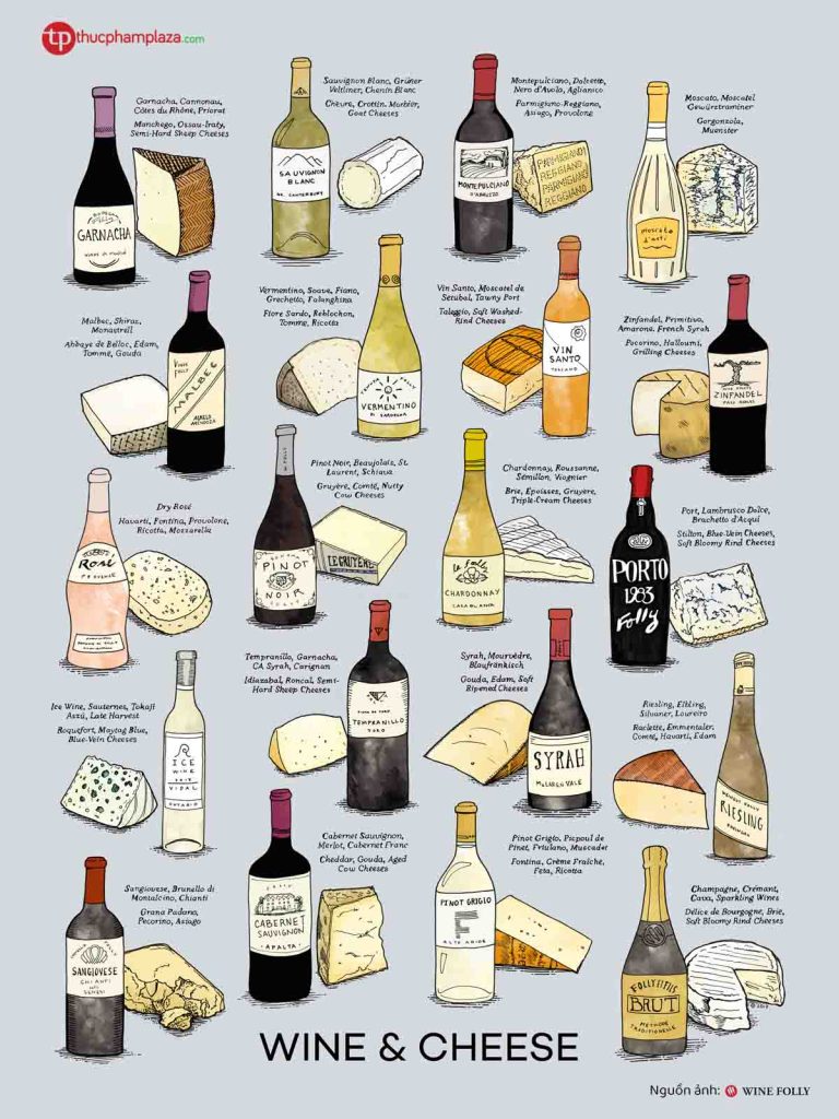 Sự kết hợp tuyệt vời của rượu vang và phô mai có thể bạn chưa biết 2 Sự kết hợp tuyệt vời của rượu vang và phô mai 1