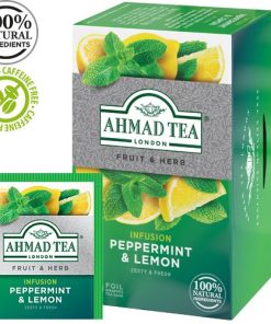 Trà AHMAD Bạc hà cay & Chanh - hộp 40g/ 20 túi lọc có bao thiếc