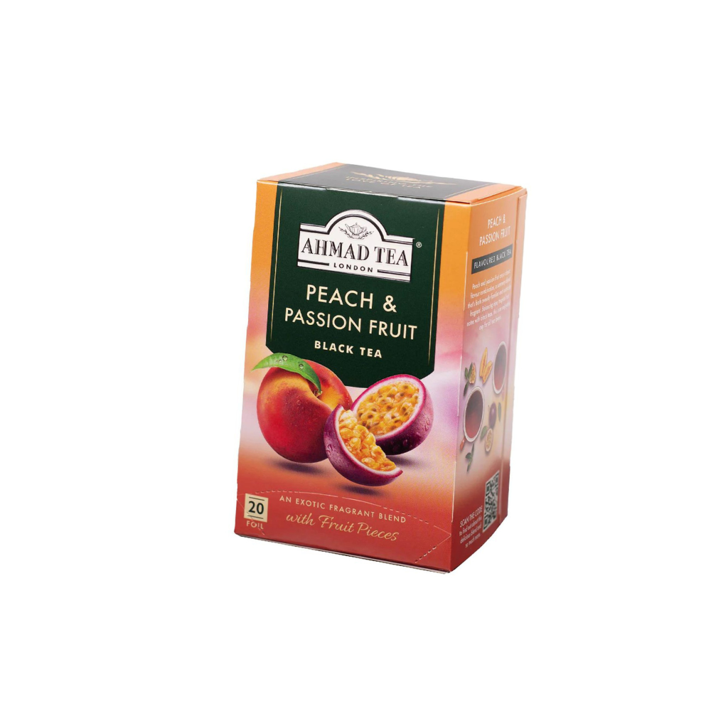 Trà Đào & Chanh leo AHMAD - hộp 40g/ 20 túi 1 Ahmad tea dao va chanh day