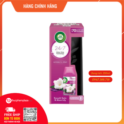 Bộ phun tinh dầu hương hoa ly Air Wick 250ml 2 Airr Wick Smooth Satin Moon Lily 250ml medium