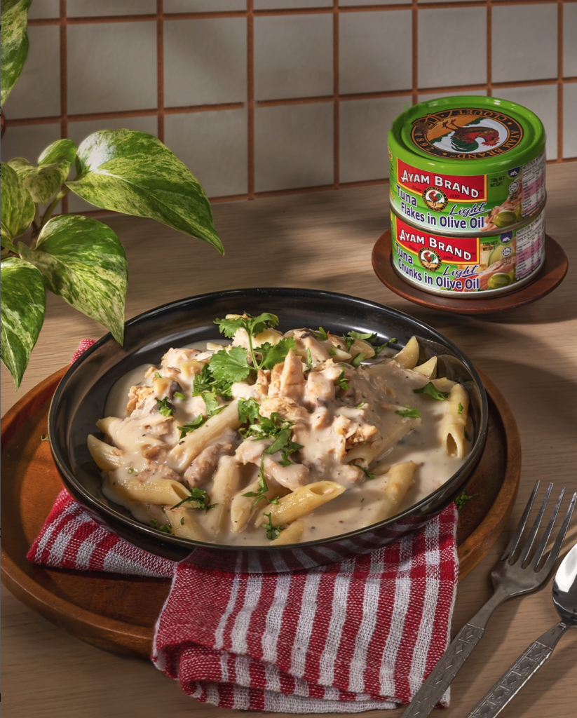 Thành phẩm Pasta cá ngừ xốt kem Ayam Brand