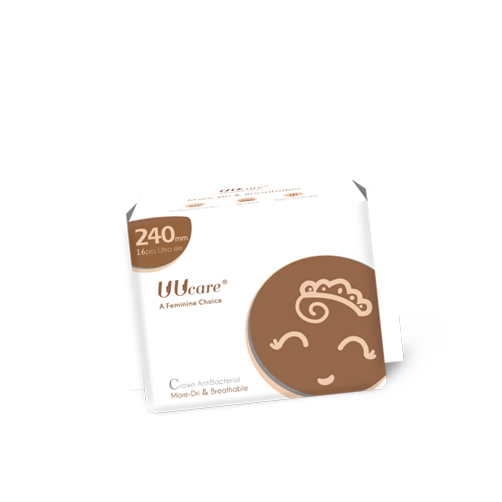 Băng vệ sinh kháng khuẩn hiệu UUcare Crown - 16 miếng (240mm) 1 BVS UU Care Crow 240mm 16 mieng