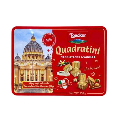 Hộp bánh kem xốp Loacker Selection 250g 2 Banh Xop Loacker Quadratini Gift Box 250g