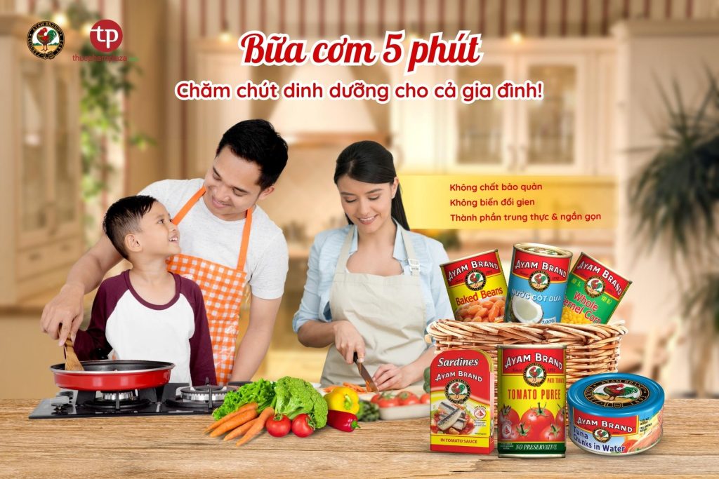 BỮA CƠM 5 PHÚT đủ dinh dưỡng đến từ Ayam Brand 2 Bữa cơm 5 phút Ayam Brand
