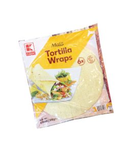 Tận hưởng hương vị Tây Ban Nha với 5 công thức bánh Tortilla 9 Vỏ bánh ngô CLASSIC Tortilla Wraps Mais - túi 370g