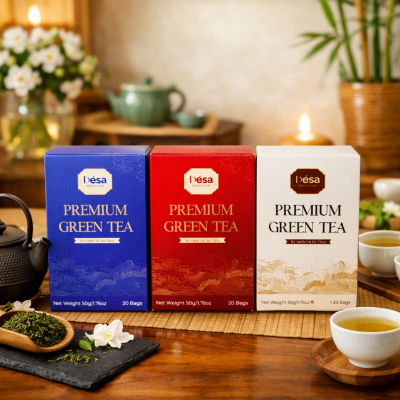 Trà Green Tea Desa các màu - Hộp 50g/20 túi lọc 6 ChatGPT Image Jan 22 2026 01 57 25 PM