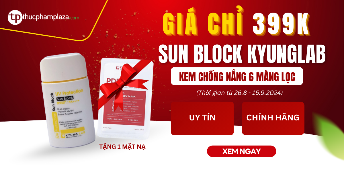 Chỉ còn 399K cho Kem chống nắng Sun Block KYUNGLAB 6 màng lọc 1 kem chống nắng sun block kyunglab 6 màng lọc