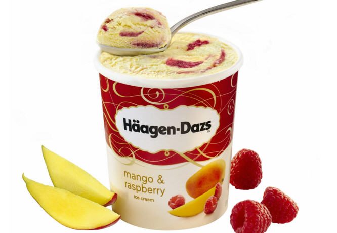 Kem Haagen Dazs vi xoai va phuc bon tu hop vua 473ml large