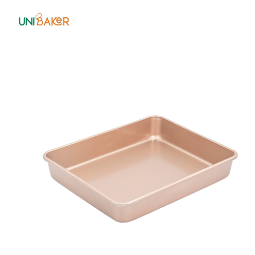 Khay nướng chữ nhật thành cao hiệu Unibaker 1 Khay nuong CN thanh cao Unibake