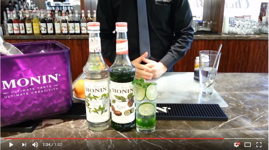 Monin Mojito Kiwi Soda large