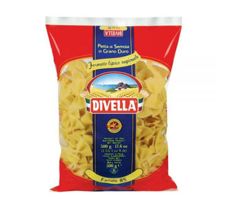 Nui hình nơ Divella Farfalle số 85 - gói 500g 1 Nui hinh no Divella Farfalle so 85 goi 500g