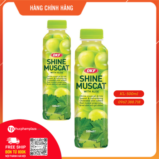 Nước ép nho nha đam OKF - chai 500ml