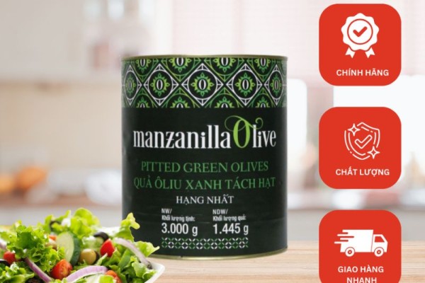 Oliu xanh tách hạt Manzanilla