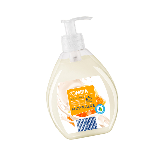Sữa rửa tay hương mật ong và sữa Milch & Honig FLUSSIGDEIFE hiệu Ombia - chai 500ml 1 Ombia Milch Honig new