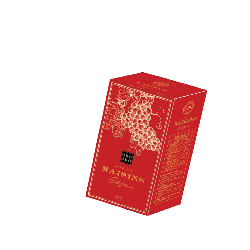 Nho vàng sấy khô quả to hiệu PH - hộp đỏ 270g 1 PH Seedless Raisins California 270g hop do