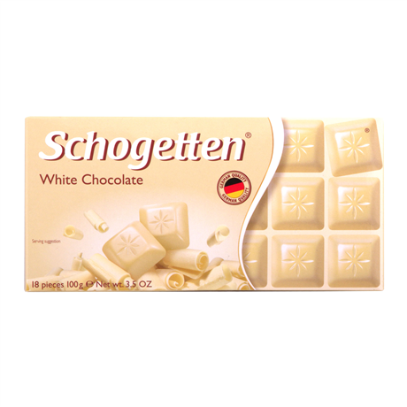 Sôcôla trắng Schogetten "White Chocolate" – thanh 100g 1 Schogetten white choco