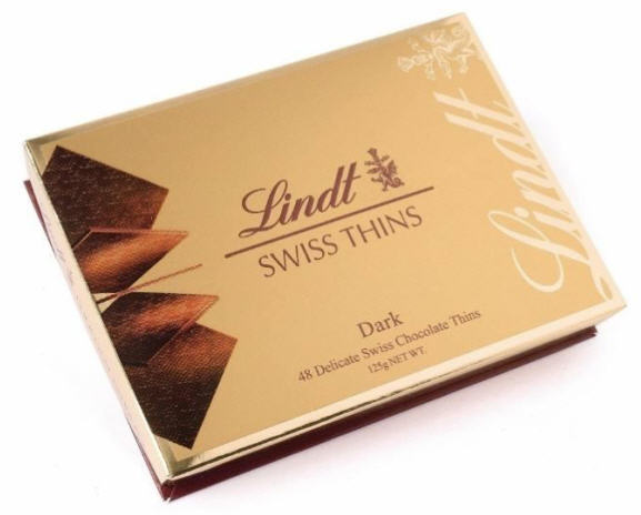 Sôcôla Lindt đen thanh mỏng - hộp 125g 1 Socola Lindt den thanh mong hop 125g new